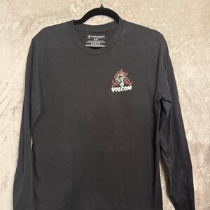 Volcom Black Graphic Long Sleeve Tee